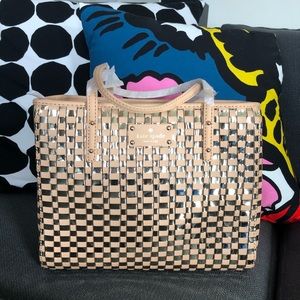 NWT Kate Spade Quinn Bay Street Metallic Bag